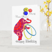 Kaart van de Verjaardag van het leuke Kind van de (Gele Bloem)