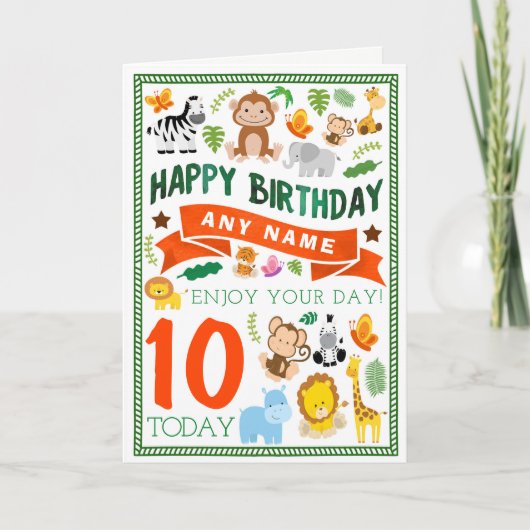 Kaart van de Verjaardag van het oerwoud de Dieren (Voorkant)