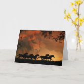 Kaart van de Verjaardag van het paard de Gelukkige (Gele Bloem)