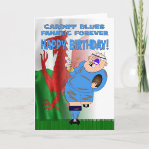 Kaart van de Verjaardag van het Rugby van Cardiff