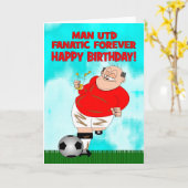 Kaart van de Verjaardag van Manchester United de (Gele Bloem)