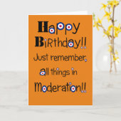 Kaart van de Verjaardag van mod. de humor (Gele Bloem)