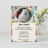  Kaart van de Verjaardagsuitnodiging van het Huisd (Staand voorkant)