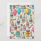  Kaart van de Verjaardagsuitnodiging van het Huisd (Achterkant)