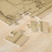 kaart van de verstrekkingen RI (1880) Legpuzzel (Zijkant)