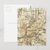 Kaart van de Vintage van Cincinnati (Voorkant / Achterkant)
