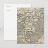Kaart van de voorgestelde route naar China vanuit  (Voorkant / Achterkant)