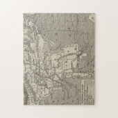 Kaart van de voorgestelde route naar China vanuit  Legpuzzel (Verticaal)