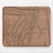  kaart van de vorken, Maine - Mouspad Muismat (Voorkant)