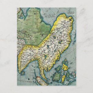 Kaart van de vroege 16e eeuw van Azië