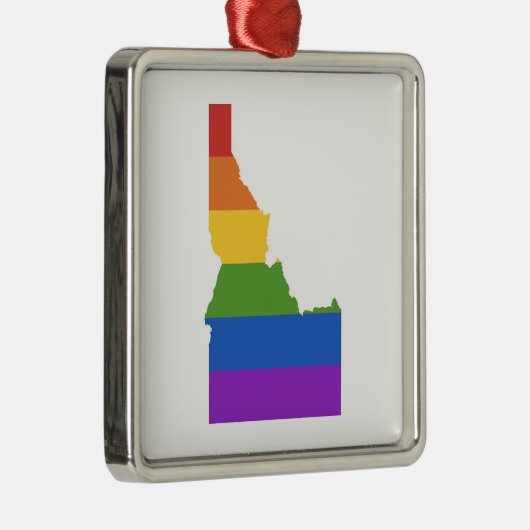 Kaart van de VS | De staat Idaho Metalen Ornament (Rechts)