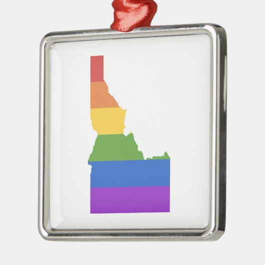 Kaart van de VS | De staat Idaho Metalen Ornament (Links)