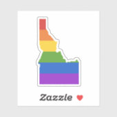 Kaart van de VS | De staat Idaho Sticker (Vel)