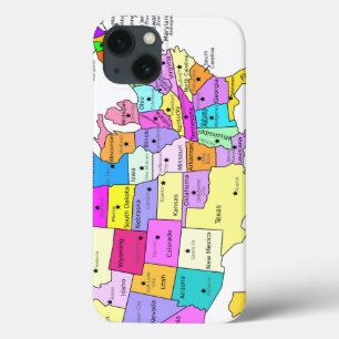 Kaart van de VS gedekt Case-Mate iPhone Case