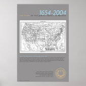 Kaart van de VS in het Engels en het Jiddisch, 191 Poster (Voorkant)