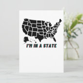 Kaart van de VS-staat Ik ben in de war  (Staand voorkant)