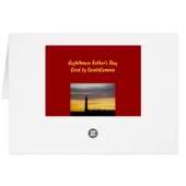 Kaart van de vuurtoren van Cape Hatteras (Achterkant Horizontaal)