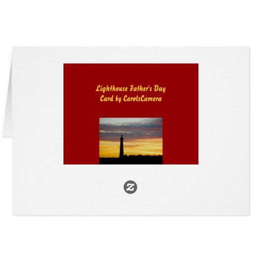 Kaart van de vuurtoren van Cape Hatteras (Achterkant Horizontaal)