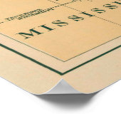  kaart van de vuurtoren van de Ohio (1897) Poster (Hoek)