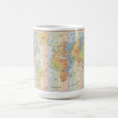 Kaart van de Waaltijdzones Koffiemok (Center)