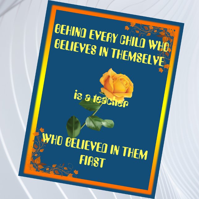 KAART VAN DE WAARDERING VAN DE LEERKRACHT (Creator heeft geüpload)