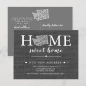 KAART van de Washington State Moving Announcement  (Voorkant / Achterkant)