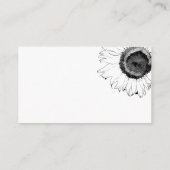 Kaart van de website van Black and White Sunflower (Achterkant)