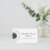 Kaart van de website van Black and White Sunflower (Staand voorkant)