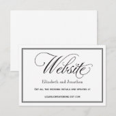 Kaart van de website voor het binden van zwart-wit (Voorkant / Achterkant)