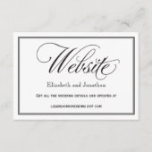 Kaart van de website voor het binden van zwart-wit (Voorkant)