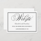 Kaart van de website voor het binden van zwart-wit (Voorkant / Achterkant)