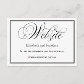 Kaart van de website voor het binden van zwart-wit (Voorkant)