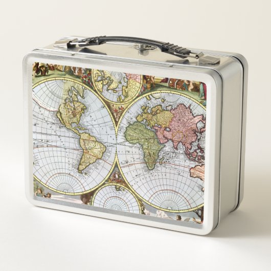 Kaart van de wereld (Achterkant)