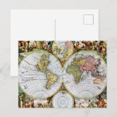 Kaart van de Wereld (Voorkant / Achterkant)