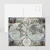 Kaart van de wereld (Voorkant / Achterkant)