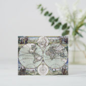 Kaart van de wereld (Staand voorkant)