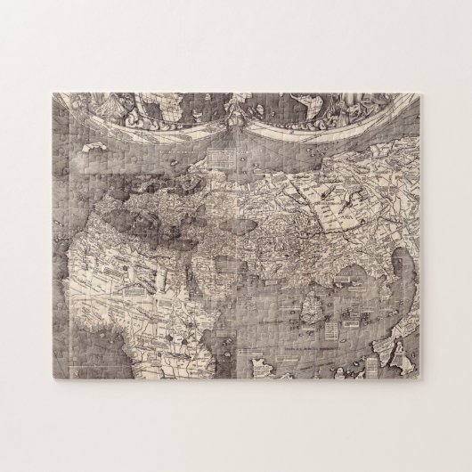 Kaart van de wereld | 1507 legpuzzel (Horizontaal)