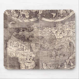 Kaart van de wereld 1507 muismat