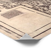 Kaart van de wereld | 1507 poster (Hoek)