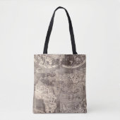 Kaart van de wereld | 1507 tote bag (Voorkant)