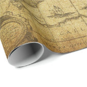  kaart van de wereld 1635 cadeaupapier (Rol Hoek)