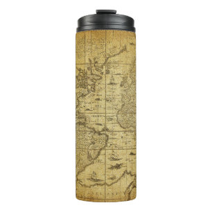  kaart van de wereld 1635 thermosbeker