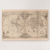  kaart van de wereld (1650) legpuzzel (Horizontaal)