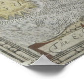  kaart van de wereld (1651) poster (Hoek)