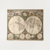  kaart van de wereld (1660) wandkleed (Voorkant (horizontaal))