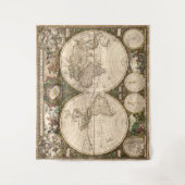  kaart van de wereld (1660) wandkleed (Voorkant)