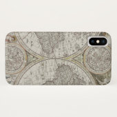 Kaart van de wereld | 1676 Case-Mate iPhone case (Achterkant (horizontaal))