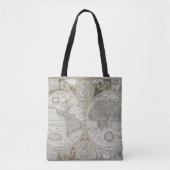 Kaart van de wereld | 1676 tote bag (Voorkant)