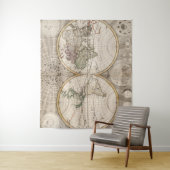 kaart van de wereld (1687) wandkleed (In situ)