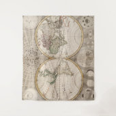 kaart van de wereld (1687) wandkleed (Voorkant)